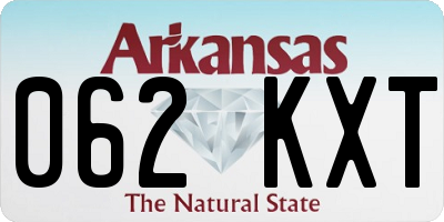 AR license plate 062KXT