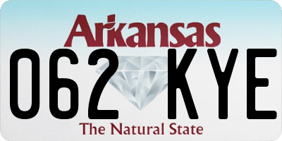 AR license plate 062KYE