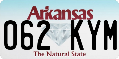 AR license plate 062KYM