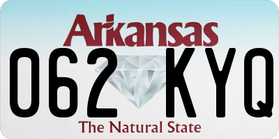 AR license plate 062KYQ