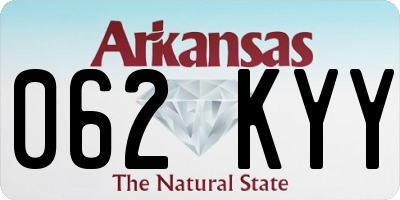 AR license plate 062KYY