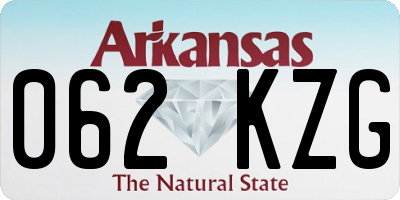 AR license plate 062KZG