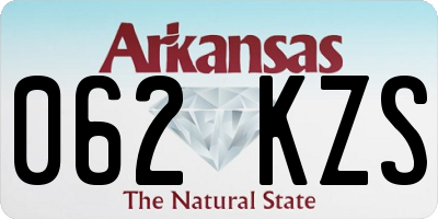 AR license plate 062KZS