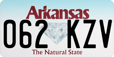AR license plate 062KZV