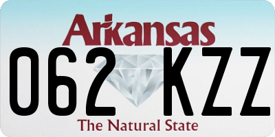 AR license plate 062KZZ