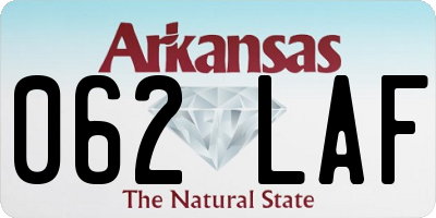 AR license plate 062LAF