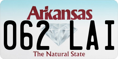 AR license plate 062LAI