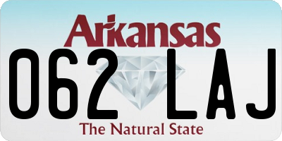 AR license plate 062LAJ