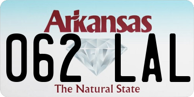 AR license plate 062LAL