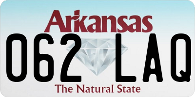 AR license plate 062LAQ
