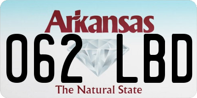 AR license plate 062LBD