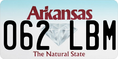 AR license plate 062LBM