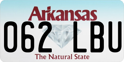 AR license plate 062LBU