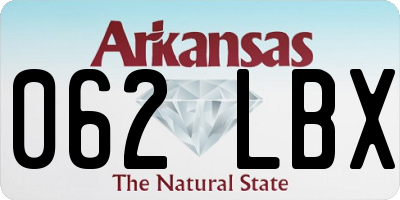 AR license plate 062LBX