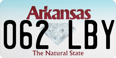 AR license plate 062LBY