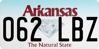 AR license plate 062LBZ