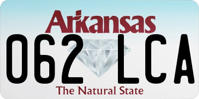 AR license plate 062LCA