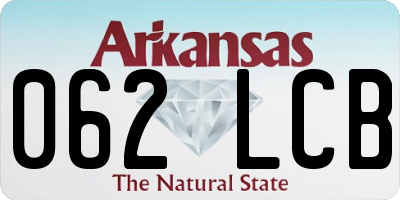 AR license plate 062LCB