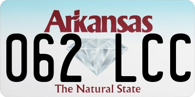 AR license plate 062LCC