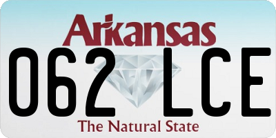 AR license plate 062LCE