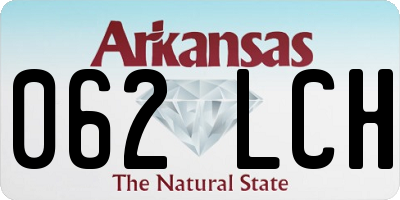 AR license plate 062LCH
