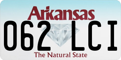 AR license plate 062LCI
