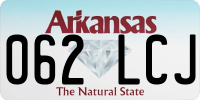 AR license plate 062LCJ