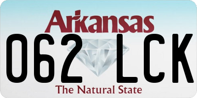 AR license plate 062LCK