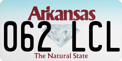 AR license plate 062LCL