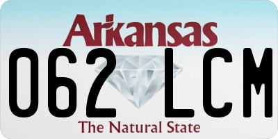 AR license plate 062LCM