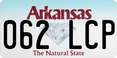 AR license plate 062LCP