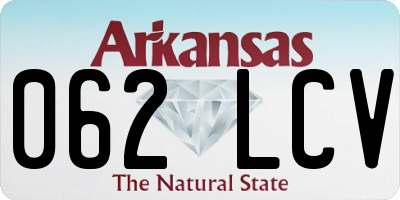 AR license plate 062LCV