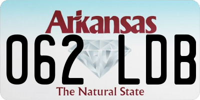 AR license plate 062LDB