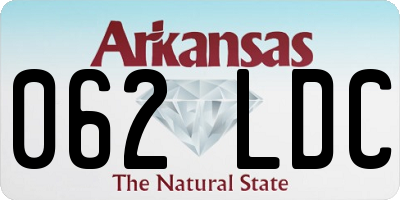 AR license plate 062LDC