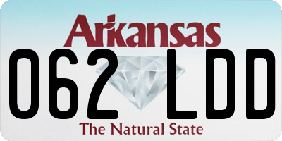 AR license plate 062LDD