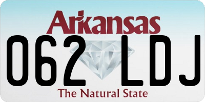 AR license plate 062LDJ
