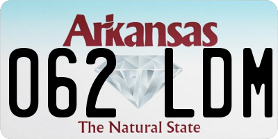 AR license plate 062LDM