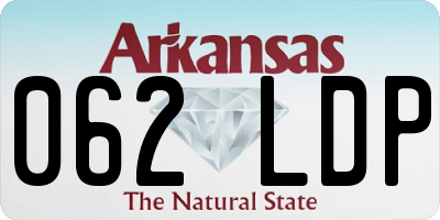 AR license plate 062LDP