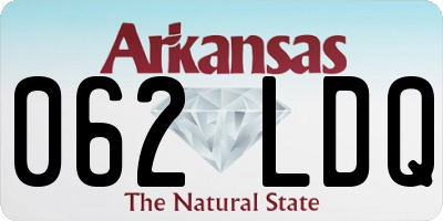 AR license plate 062LDQ