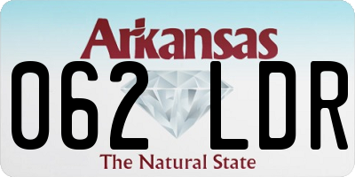 AR license plate 062LDR