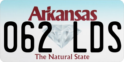 AR license plate 062LDS