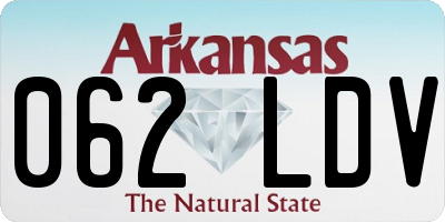 AR license plate 062LDV