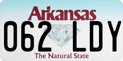 AR license plate 062LDY