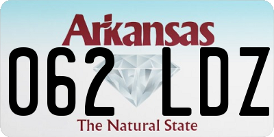 AR license plate 062LDZ