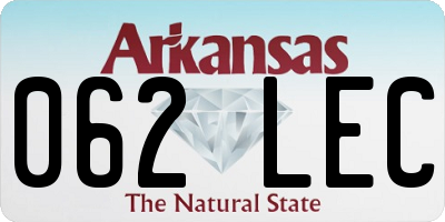 AR license plate 062LEC