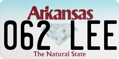 AR license plate 062LEE