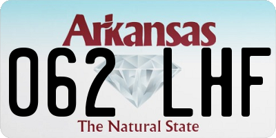 AR license plate 062LHF