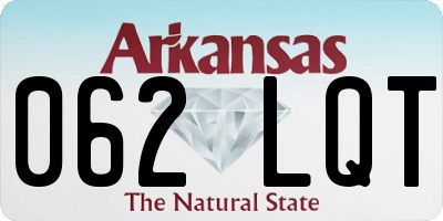 AR license plate 062LQT