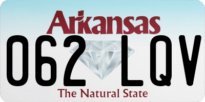 AR license plate 062LQV