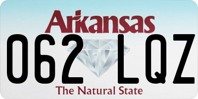 AR license plate 062LQZ